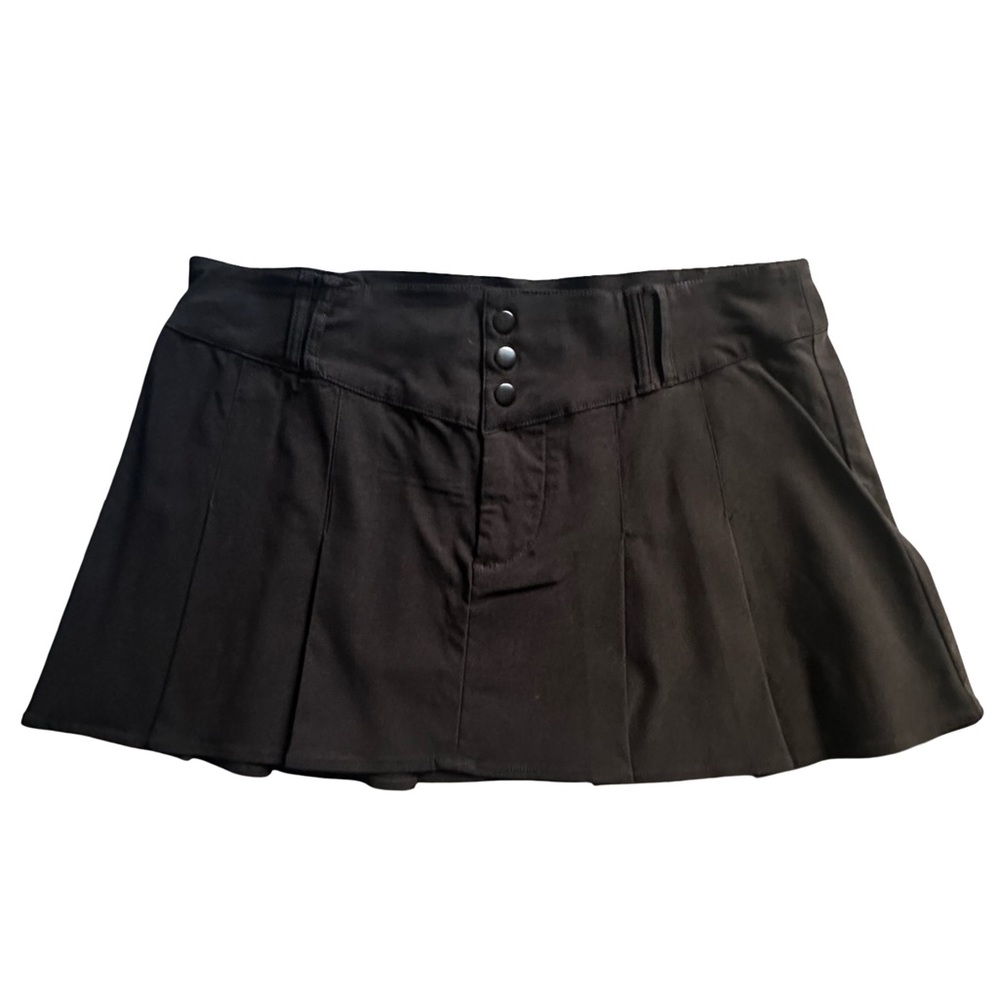 *EUC* H&M Black Pleated Mini Skirt